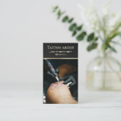 Tattoo Artiest Tattooist Studio Visitekaartje (Staand voorkant)