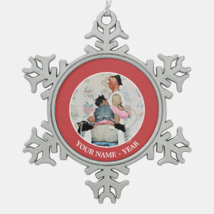 Tattoo artiest tin sneeuwvlok ornament