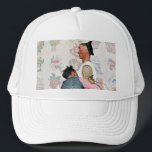 Tattoo artiest trucker pet<br><div class="desc">Artiest: Norman Rockwell | Naam tatoeëertransformator op de arm van de zeeman</div>