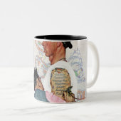 Tattoo artiest tweekleurige koffiemok (Voorkant rechts)