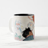 Tattoo artiest tweekleurige koffiemok (Voorkant links)