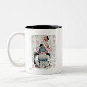 Tattoo artiest tweekleurige koffiemok (Links)