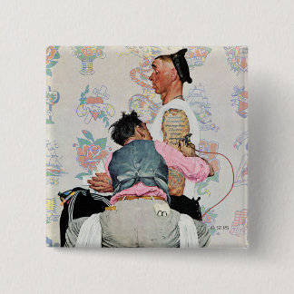 Tattoo artiest vierkante button 5,1 cm