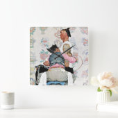 Tattoo artiest vierkante klok (Huis)