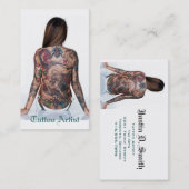 Tattoo artiest visitekaartje (Voorkant / Achterkant)