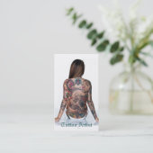 Tattoo artiest visitekaartje (Staand voorkant)