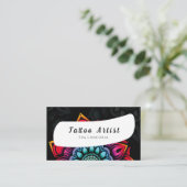 Tattoo artiest visitekaartje (Staand voorkant)