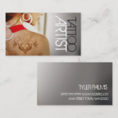 Tattoo artiest, Visitekaartje (Voorkant / Achterkant)