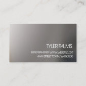 Tattoo artiest, Visitekaartje (Achterkant)