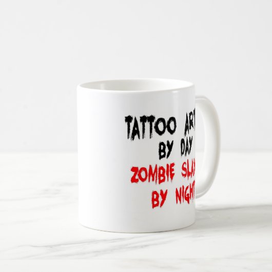 Tattoo artiest Zombie Slayer Koffiemok (Voorkant rechts)
