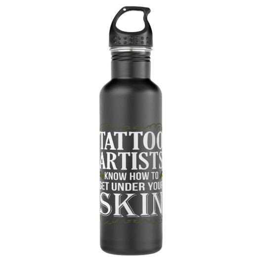 Tattoo artiesten kennen funny Tattoos Lover Graphi Waterfles (Voorkant)