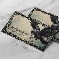 Tattoo Artist Black Crow Thorn Lijst Grunge