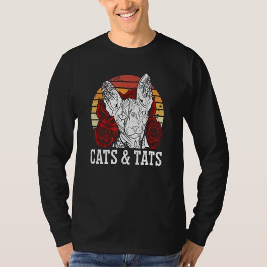 Tattoo Artist Cat Art T-shirt (Voorkant)