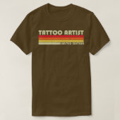 TATTOO ARTIST Funny Job Title Vademdag T-shirt (Design voorkant)