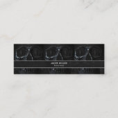 Tattoo Artist Gothic Black Dark Academia Skull Bus Mini Visitekaartje (Voorkant)