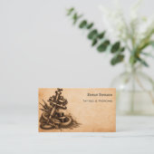 Tattoo artist QR code  Visitekaartje (Staand voorkant)