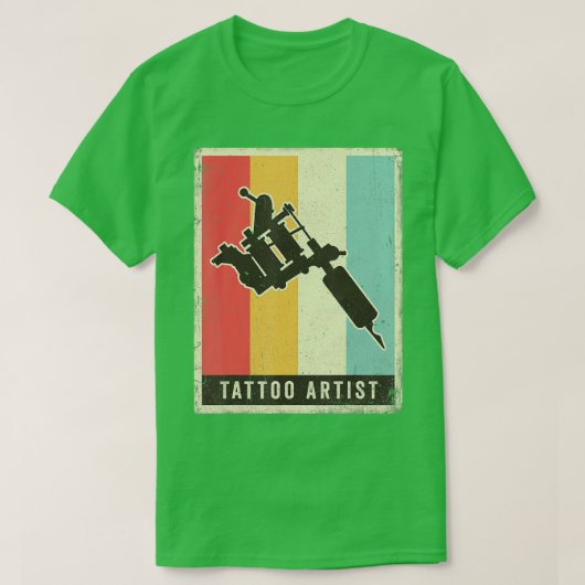  Tattoo Artist Retro Gift T-shirt (Design voorkant)