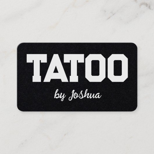 Tattoo Artist Shop Visitekaartje (Voorkant)