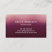 Tattoo artistiek Pistool en bloem Typografie Burgu Visitekaartje (Achterkant)