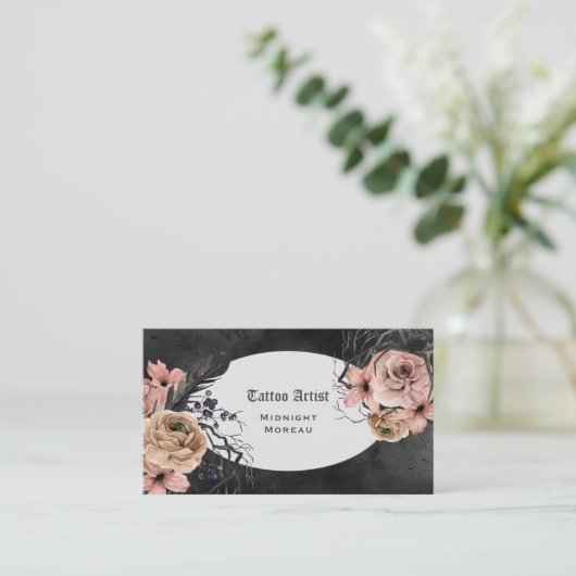Tattoo artistiek Visitekaartje (Staand voorkant)