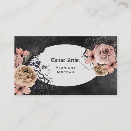 Tattoo artistiek Visitekaartje (Voorkant)