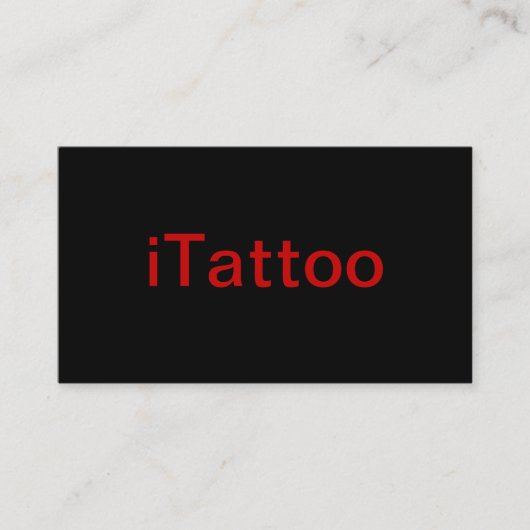 Tattoo artistiek Visitekaartje (Voorkant)