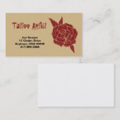 Tattoo artistiek Visitekaartje (Voorkant / Achterkant)