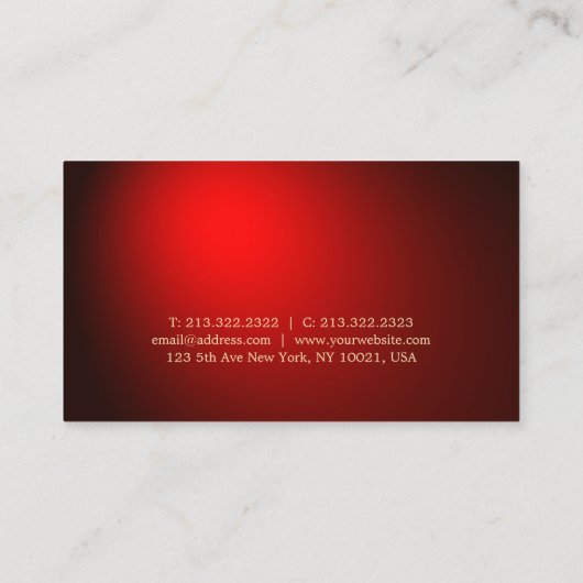 Tattoo artistieke artistieke creatieve zwarte tatt visitekaartje (Achterkant)