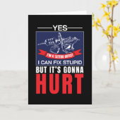 Tattoo artistieke Fix Stomme Vintage Kaart (Gele Bloem)