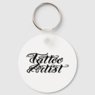 Tattoo artistieke kleding sleutelhanger