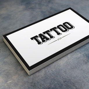 Tattoo artistieke minimalistische moderne, oude gr visitekaartje
