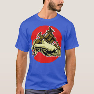 Tattoo Artistieke Pistool Inkt Vintage T-shirt