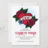  Tattoo Baby shower Uitnodiging (Voorkant)