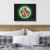 Tattoo bij slag Tekening Canvas Afdruk (Insitu (Slaapkamer))