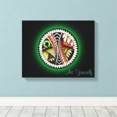 Tattoo bij slag Tekening Canvas Afdruk (Insitu (Houten vloer))