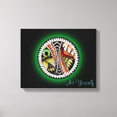 Tattoo bij slag Tekening Canvas Afdruk (Voorkant)