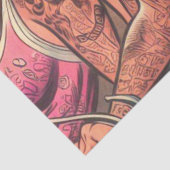 Tattoo Biker Girls Comics Tissuepapier (Detail)