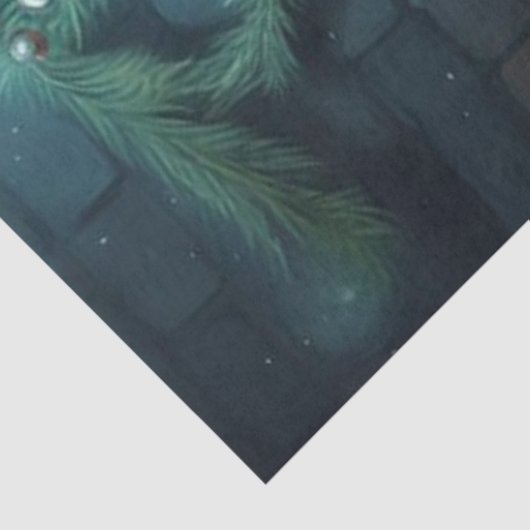 Tattoo Biker Santa Christmas Decoupage Papier (Detail)