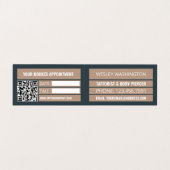 Tattoo & body Piercing Studio, Benoeming Visitekaartje (Binnenkant ongevouwen)