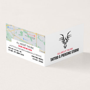 Tattoo & body Piercing Studio, Benoeming Visitekaartje