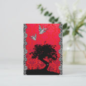 Tattoo Bonsai Tree of Love Briefkaart (Staand voorkant)