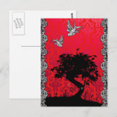 Tattoo Bonsai Tree of Love Briefkaart (Voorkant / Achterkant)