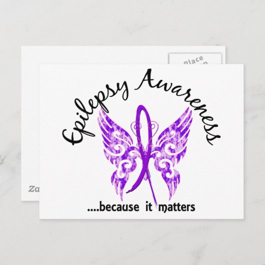 Tattoo Boterfly 6.1 Epilepsie Briefkaart (Voorkant / Achterkant)
