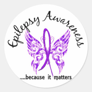 Tattoo Boterfly 6.1 Epilepsie Ronde Sticker