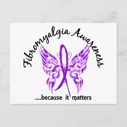 Tattoo Boterfly 6.1 Fibromyalgie Briefkaart (Voorkant)