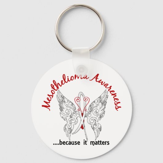 Tattoo Boterfly 6.1 Mesothelioom Sleutelhanger (Voorkant)
