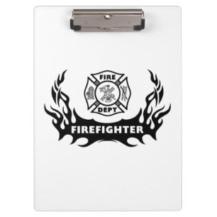 Tattoo brandweerman klembord