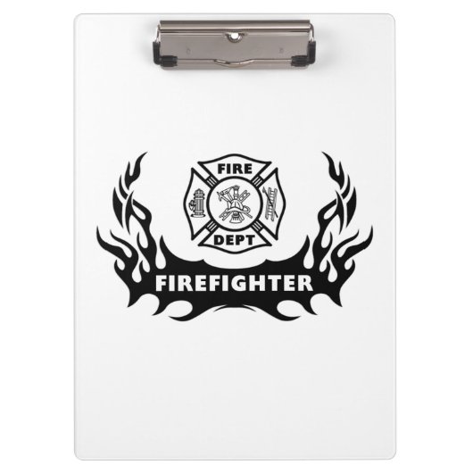 Tattoo brandweerman klembord (Voorkant)
