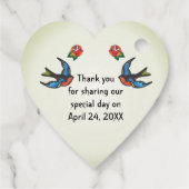 Tattoo bruiloft gunsten Bedankt Bedankjes Labels (Achterkant)