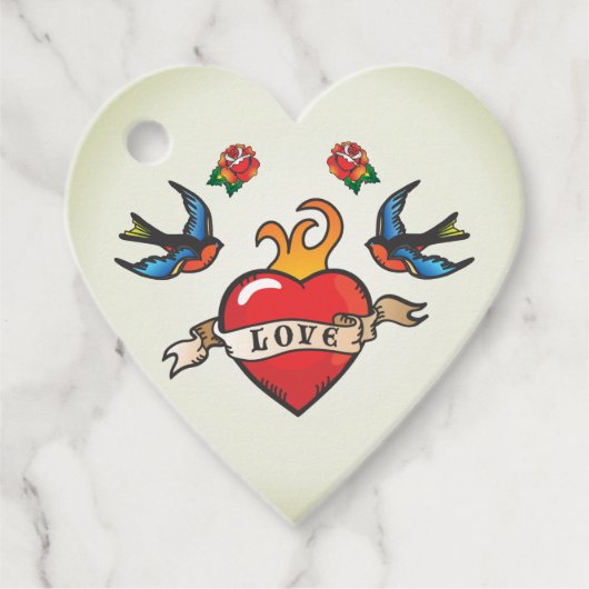 Tattoo bruiloft gunsten Bedankt Bedankjes Labels (Voorkant)